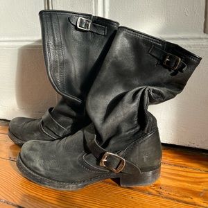 Leather, Relaxed, Half Calf Length Frye Boots